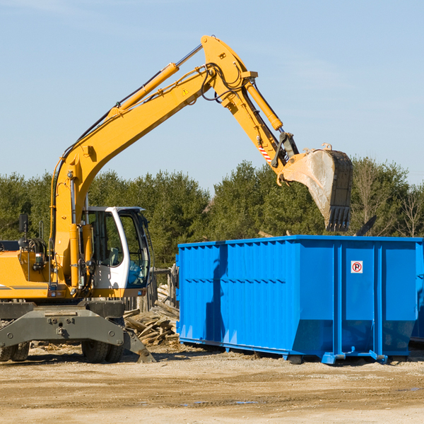 is there a minimum or maximum amount of waste i can put in a residential dumpster in East Vincent PA